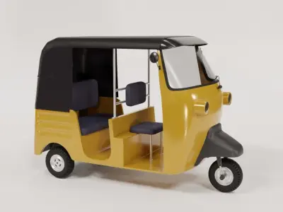 Rickshaw tuk tuk - tuk tuk 3D model
