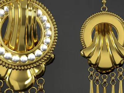 earrings 3D model