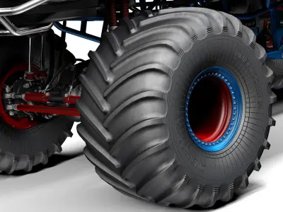 Chevrolet Silverado Monster Truck 2019 3D model