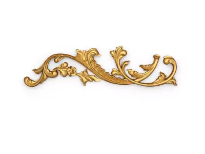 Classic decor ornament carved 74 3D model