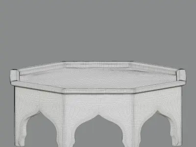  Arabic octagonal table  3D model
