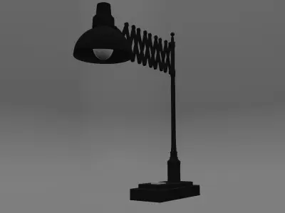Study Table Lamp 3D model