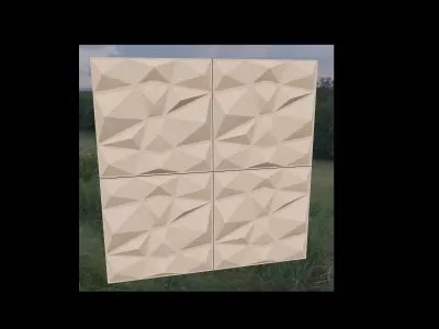 Decorative Wall Panel Collection 3D model Free 3D model