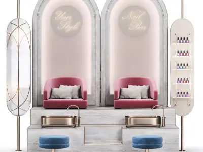 Pedicure 03 Low-poly 3D model