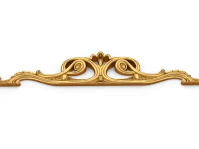Classic carved decor ornament 360 3D model