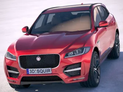 Jaguar F-pace R 2019 3D model