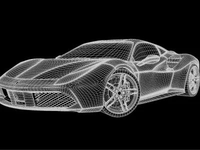 Ferrari 488 3D model