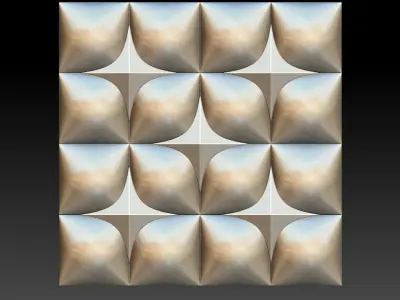 3D WALLPANEL 600MM x 600MM 3D model