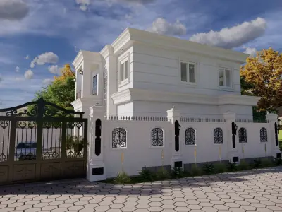 2 Floor Luxury House Design Full Interior 3D model