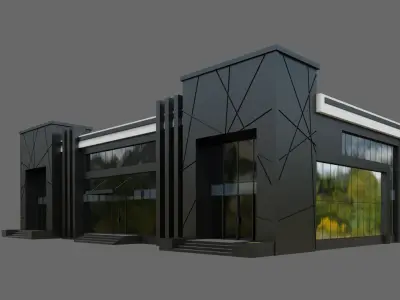 Office Building ID075 3D model