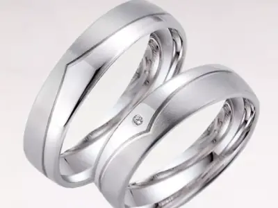 Wedding rings 204 3D print model