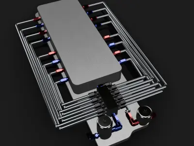 Nitrous Injection Plate for Blower 3D print model