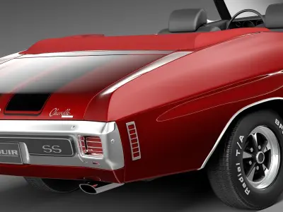 Chevrolet Chevelle SS Convertible 1970 3D model