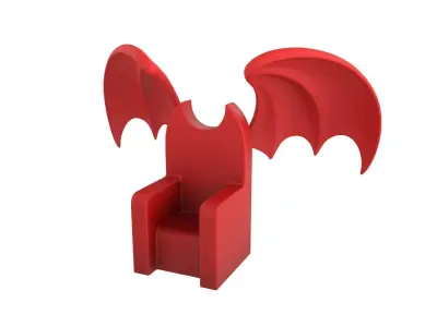 Furniture001 Bat Throne 3D model