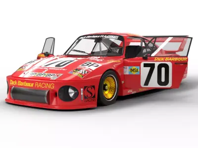 Porsche 935 Le Mans 1979 Barbour Racing 2nd Place 3D model