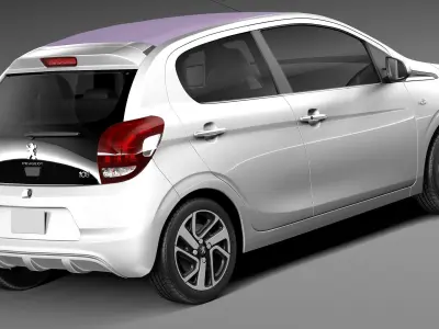 Peugeot 108 5-door 2015 3D model