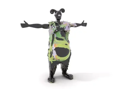 Violet Lavandula model pack Low-poly 3D model