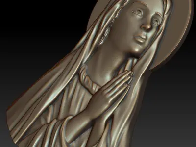 Virgin Mary 3D print model