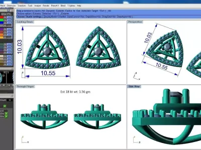 light weight Earring-3 3D print model