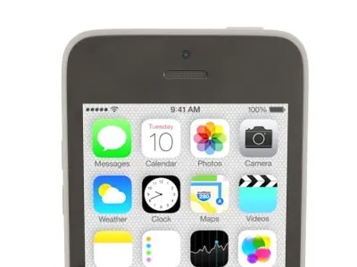 Apple iPhone 5c white 3D model