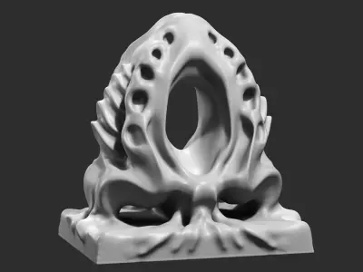 Modern Abstract Decorative sculpture 3d print model 62 3D print model