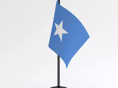 Table Flag Somalia 3D model
