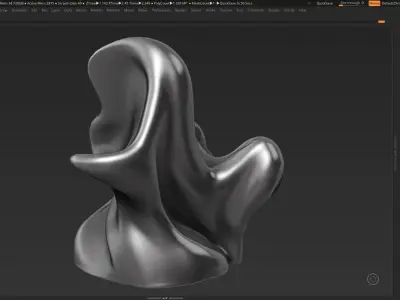 Modern Abstract Decorative sculpture 3d print model 36 3D print model