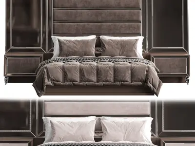 Lerza Luxury Bed By Evgor Collection 3D model