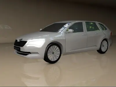 Skoda Superb 2015 3D model