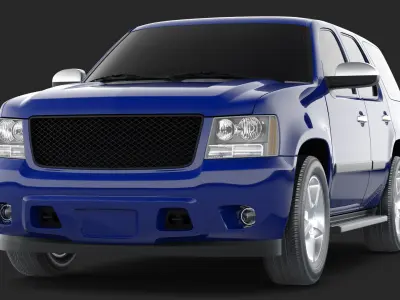 Full-Size SUV Simple Interior Generic 3D model