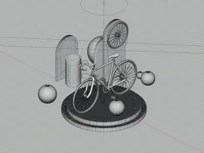 BIKE 3D Low-poly 3D model