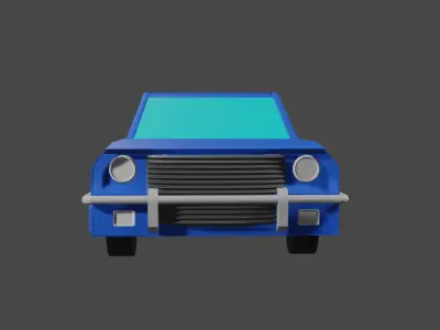 low poly car Free 3D model get