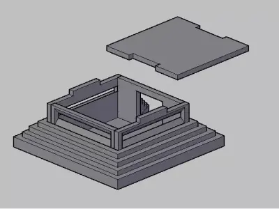 Reinforced Bunker 28mm wargames Free 3D model