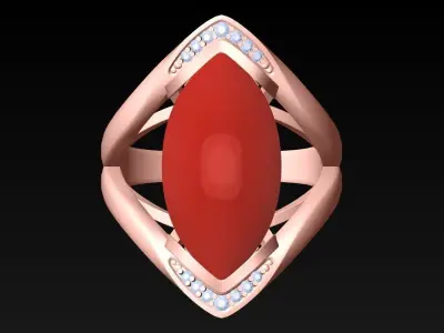 Stone Ring  - GN235 3D print model