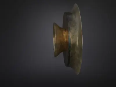 Brass  candle holder 3D model