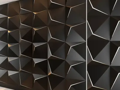 3d panel 05 Low-poly 3D model