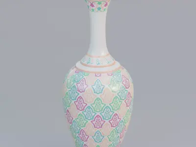 Vase40 chinese porcelain vase - chinese porcelain vase 3D model