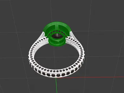 diamond ring 3D print model