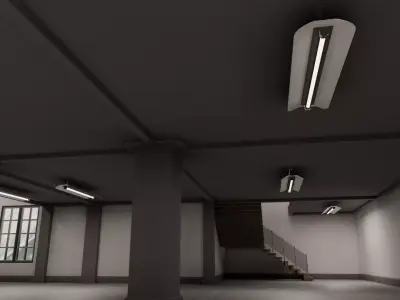  empty space Low-poly 3D model