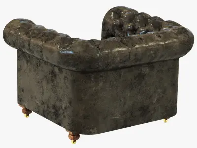 Restoration Hardware Cambridge Leather Chair 3D model