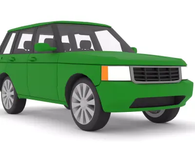 SUV-CAR Low-poly 3D model