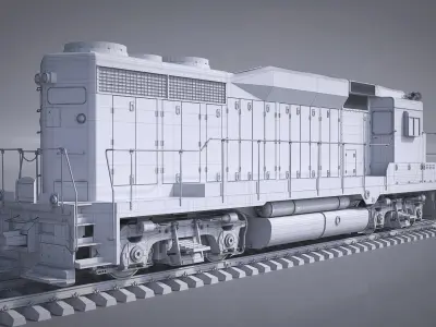 Locomotive GP30 700 SOO Line 3D model