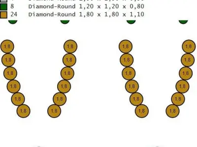 Earrings Head Girl 3D print model