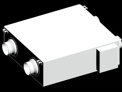 500 air volume fresh fan 3D model