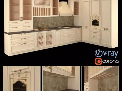 Classic Kitchen 3D model