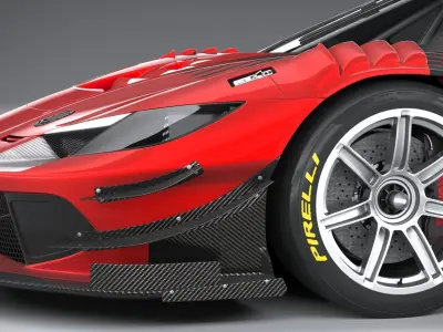 Ferrari 296 GT3 2023 3D model