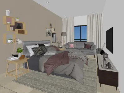 bedroom Z2 S 3D model