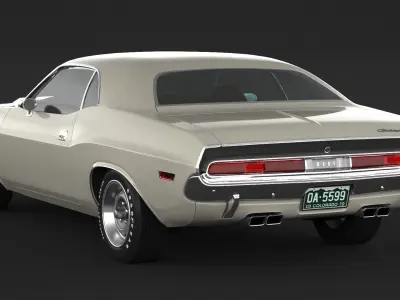 1970 Dodge Challenger RT 3D model