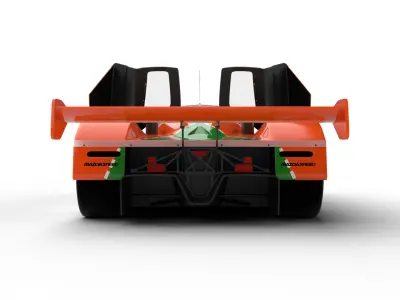 Mazda 787B 55 24h LeMans Racing 1991 HQ 3d model 3D model