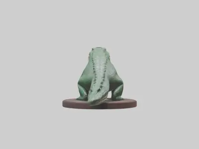 Caiman statue model 3D model